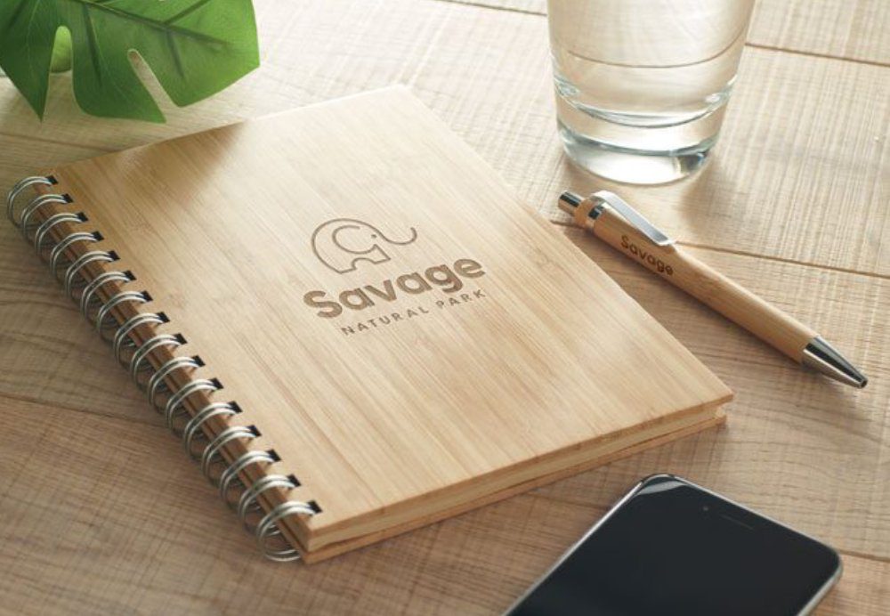 bamboo board cover notebook